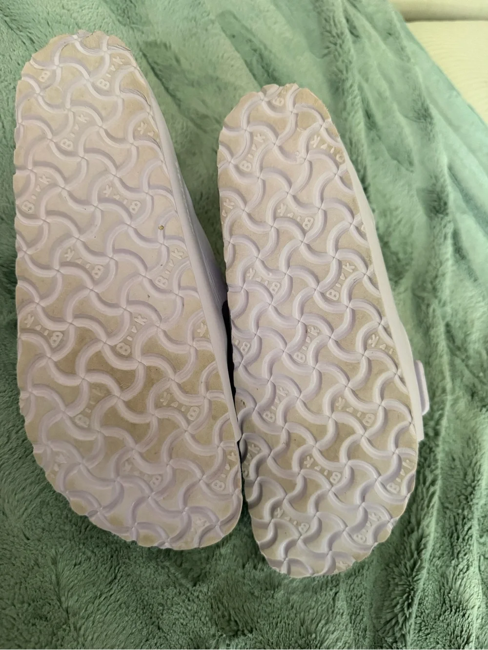 Birkenstock lavender Double-Strap EVA Slide Sandals